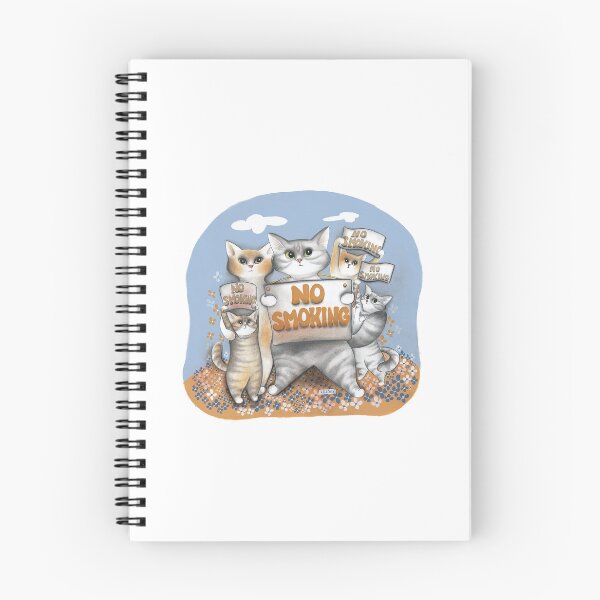Item preview, Cats with signs: No smoking. By Evelyne Nicod designed and sold by gatteria.