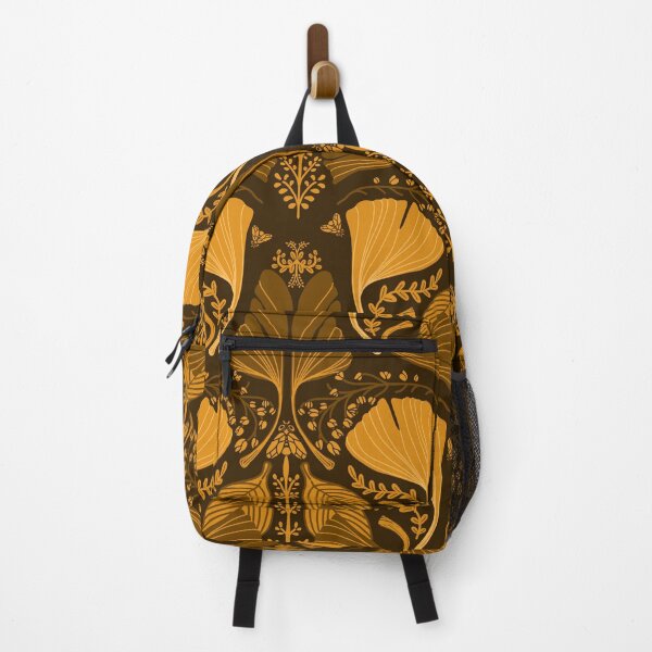 Item preview, Floral Botanical Leaves & Bluebells Art Nouveau Style - ochre designed and sold by HillsandSheep.