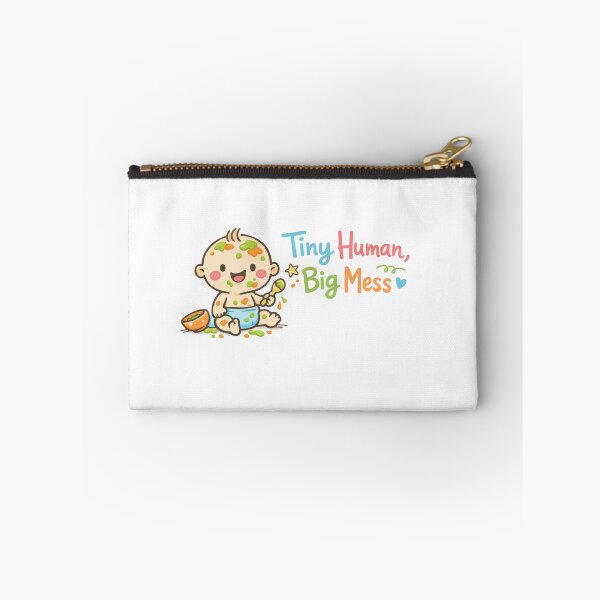 Item preview, Tiny Human, Big Mess – Funny Parenting Design designed and sold by Vermeli.