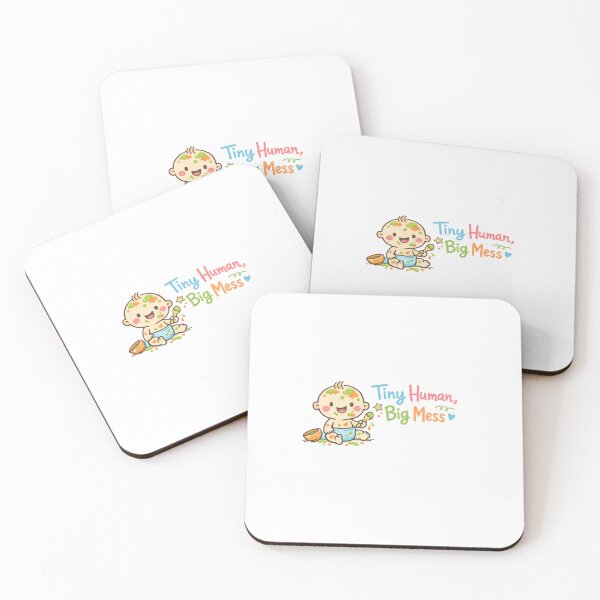 Item preview, Tiny Human, Big Mess – Funny Parenting Design designed and sold by Vermeli.