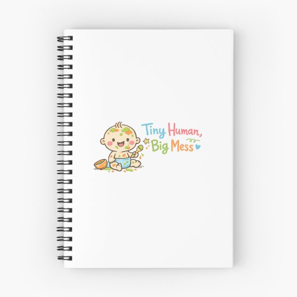 Item preview, Tiny Human, Big Mess – Funny Parenting Design designed and sold by Vermeli.
