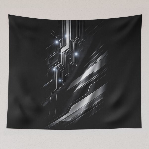 Item preview, Futuristic Circuit Lines T-Shirt | Dark Tech Cyber Hoodie Art designed and sold by KDesignCrafts.