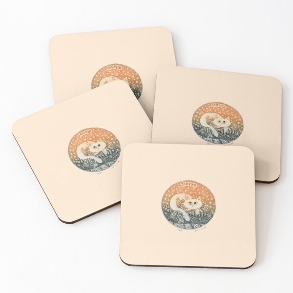 Item preview, January Cat by Evelyne Nicod: Etching  designed and sold by gatteria.