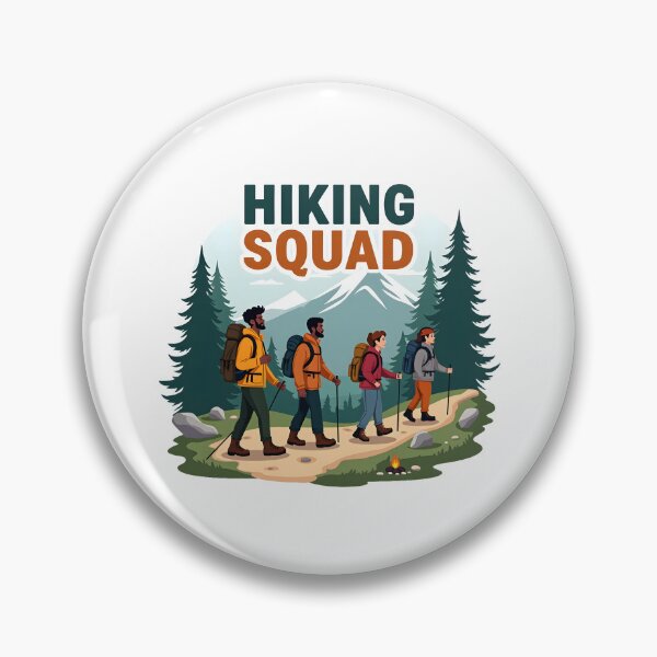 Item preview, Hiking Squad T-Shirt – Funny Outdoor Adventure Merchandise | Hiker Gift designed and sold by Vajid Designs .