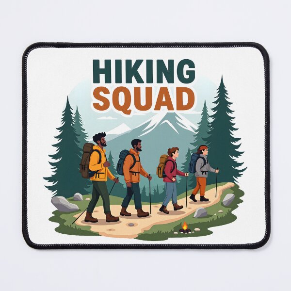 Item preview, Hiking Squad T-Shirt – Funny Outdoor Adventure Merchandise | Hiker Gift designed and sold by Vajid Designs .