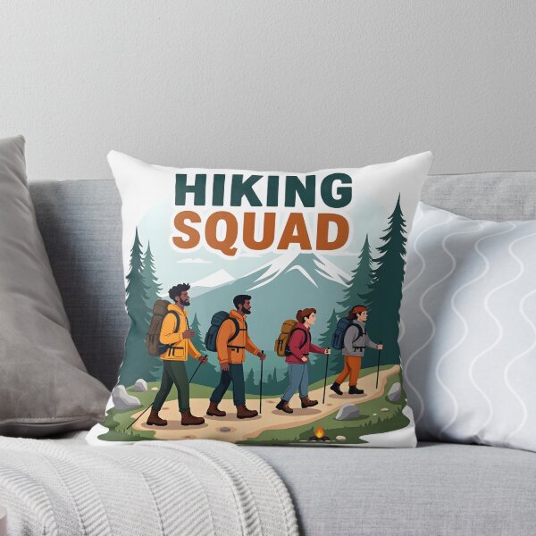 Item preview, Hiking Squad T-Shirt – Funny Outdoor Adventure Merchandise | Hiker Gift designed and sold by Vajid Designs .