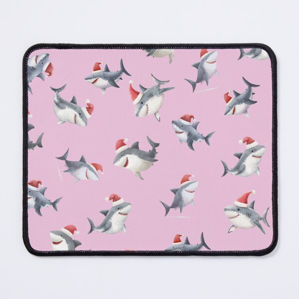Item preview, Tossed Christmas Sharks on Light Pink designed and sold by KSimpson838.