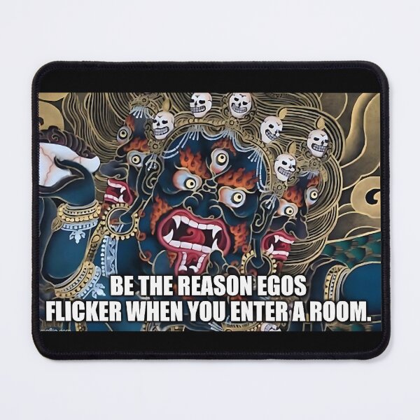 Item preview, Be the Reason Egos Flicker – Wrathful Deity Buddhist Art Motivation Quote designed and sold by onlin3boutiqu3.