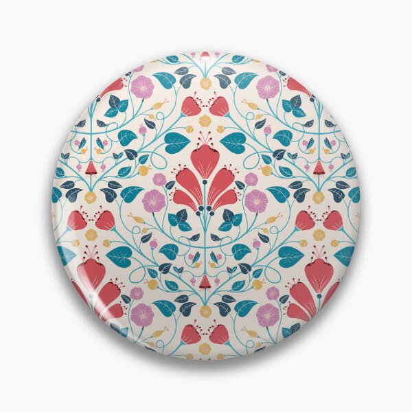 Item preview, Morning Glory symmetrical pattern  designed and sold by istolar Pattern design & illustration.