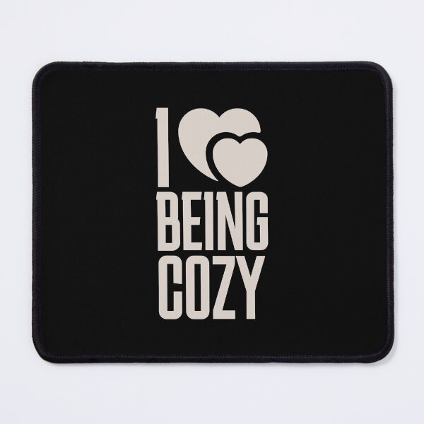Item preview, I Love Being Cozy – Minimal Cozy Aesthetic Typography Design designed and sold by UI Expert.
