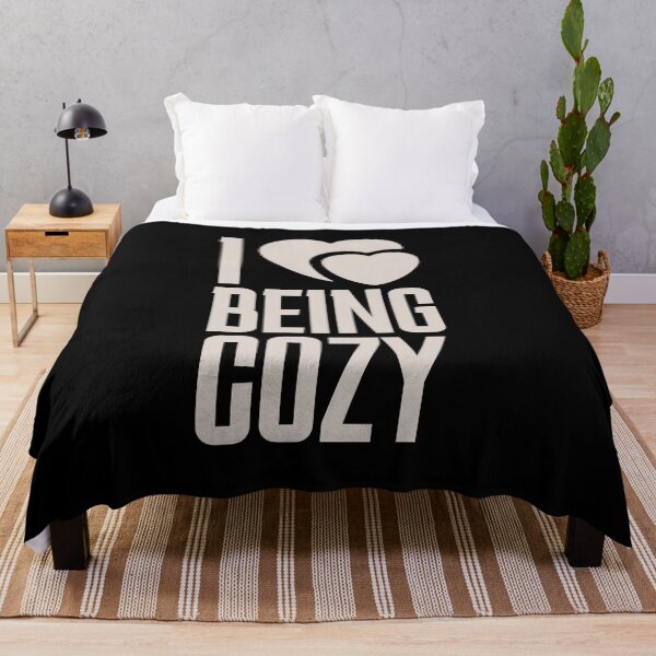 Item preview, I Love Being Cozy – Minimal Cozy Aesthetic Typography Design designed and sold by UI Expert.