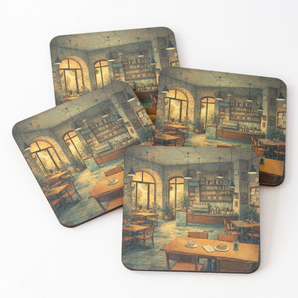 Item preview, Golden Morning at the Vintage Café designed and sold by Helios Be. Lavsh.