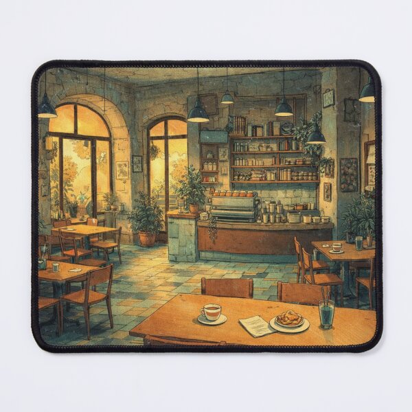 Item preview, Golden Morning at the Vintage Café designed and sold by Helios Be. Lavsh.