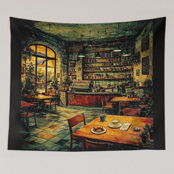 Item preview, Golden Morning at the Vintage Café#1 designed and sold by Helios Be. Lavsh.