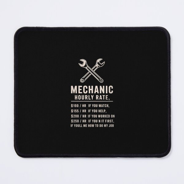 Item preview, Mechanic Hourly Rate Car Motorcycle Labor For Men designed and sold by SyntaxClaw.