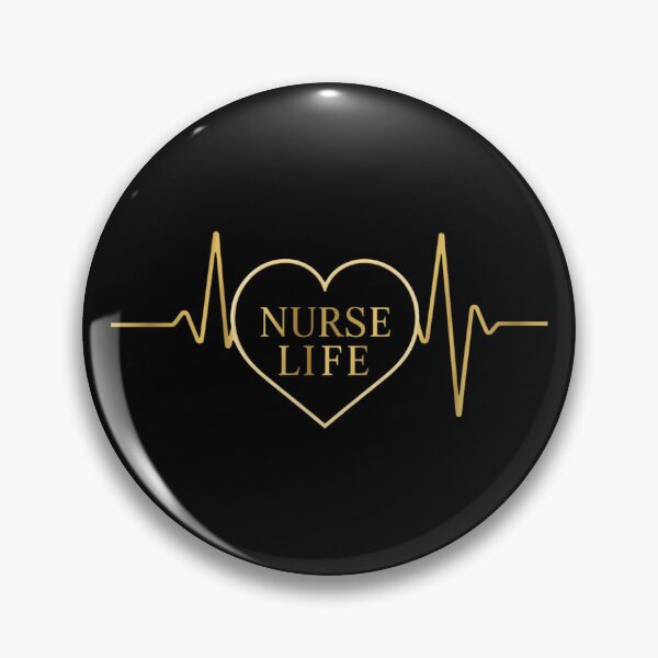 Item preview, Nurse Life Golden Heartbeat EKG Luxury designed and sold by ProWorkVibes.