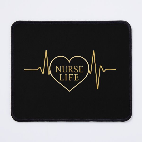 Item preview, Nurse Life Golden Heartbeat EKG Luxury designed and sold by ProWorkVibes.