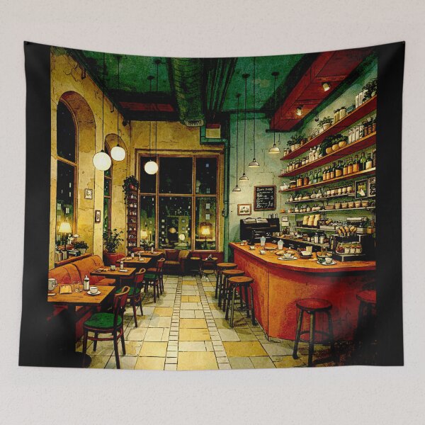Item preview, Golden Morning at the Vintage Café#2 designed and sold by Helios Be. Lavsh.