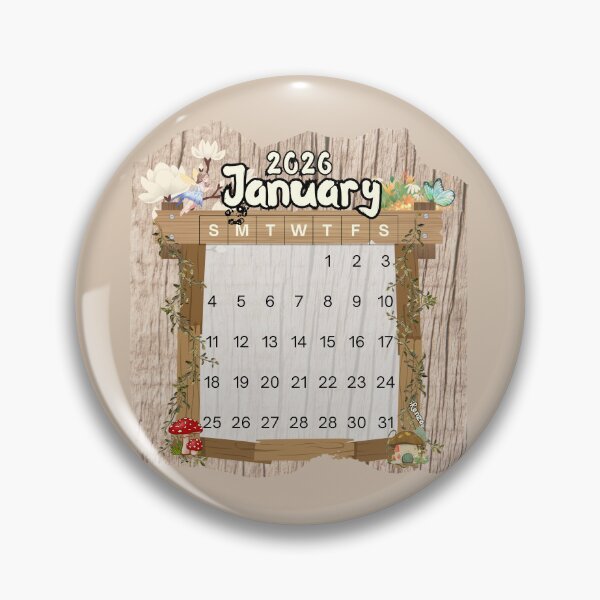Item preview, January 2026 Monthly Calendar Fairy Garden Design designed and sold by iRenza.