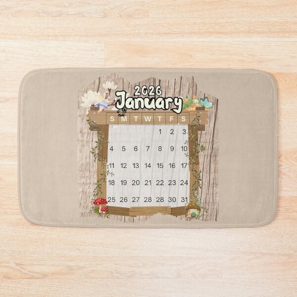Item preview, January 2026 Monthly Calendar Fairy Garden Design designed and sold by iRenza.