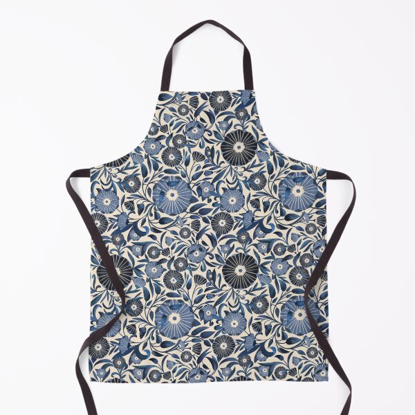 Item preview, Climbing blue flowers all over designed and sold by istolar Pattern design & illustration.