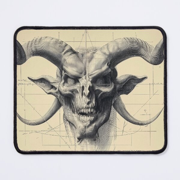 Item preview, Intricate Anatomical devil Skull Design designed and sold by lautir.