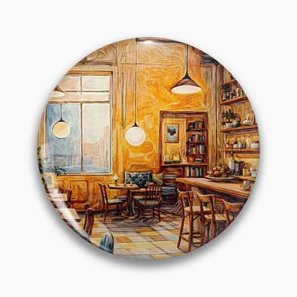 Item preview, Golden Morning at the Vintage Café#3 designed and sold by Helios Be. Lavsh.