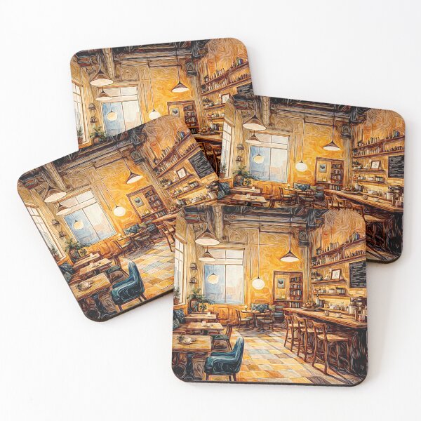 Item preview, Golden Morning at the Vintage Café#3 designed and sold by Helios Be. Lavsh.