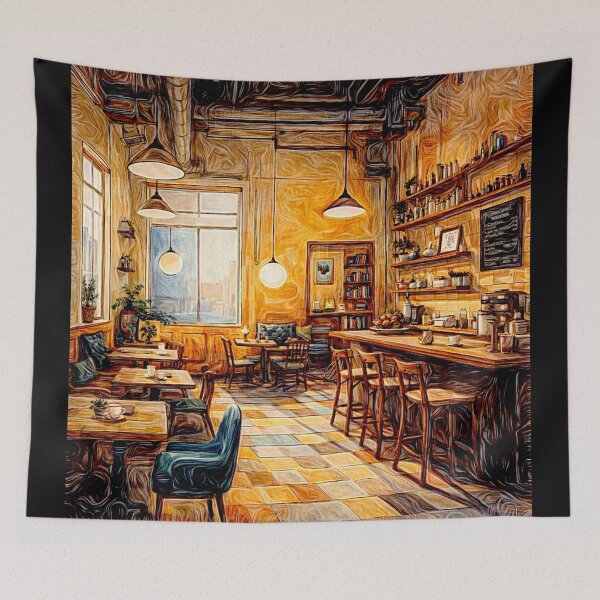 Item preview, Golden Morning at the Vintage Café#3 designed and sold by Helios Be. Lavsh.