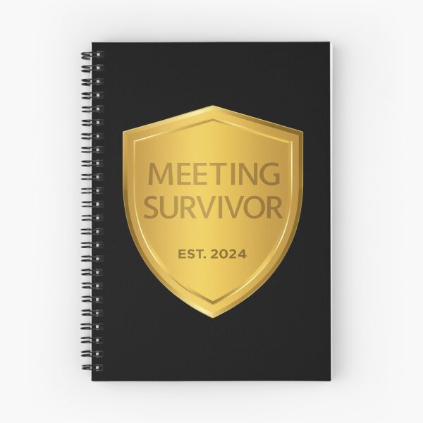 Item preview, Meeting Survivor Corporate Badge Award designed and sold by ProWorkVibes.