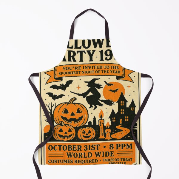Item preview, Halloween Party 1976 – Vintage Retro Spooky Invitation Poster designed and sold by T-Prestige.