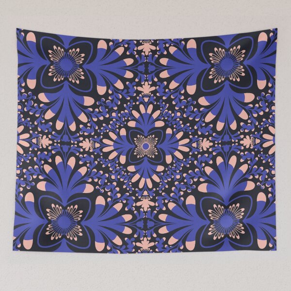 Item preview, Oriental blue tile  designed and sold by istolar Pattern design & illustration.