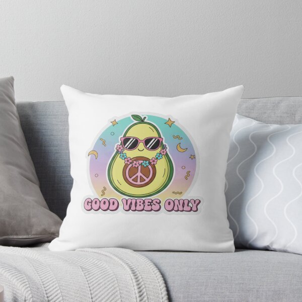 Item preview, Good Vibes Only Avocado with Peace Sign:  designed and sold by ZyVoAli.
