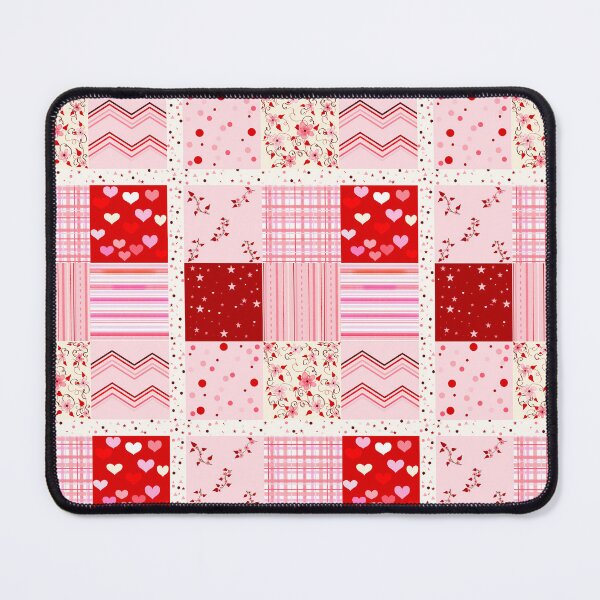Item preview, Cozy Red and Pink Quilt designed and sold by JaygiesDesign.