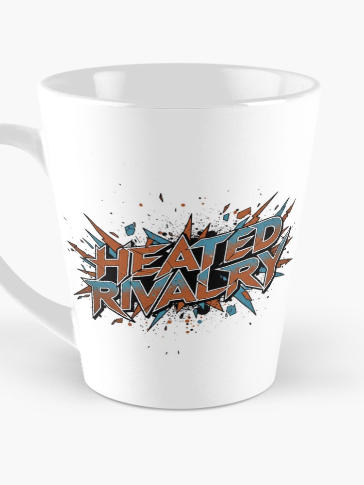 Thumbnail 3 of 4, Coffee Mug, Heated Rivalry Explosive Typography Graphic designed and sold by agroart.