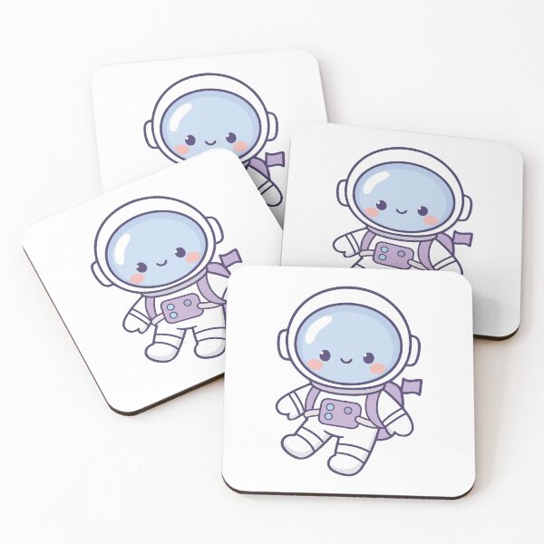 Item preview, Cute Kawaii Astronaut Cartoon Sticker | Space Explorer Chibi Astronaut designed and sold by stylishdzign.
