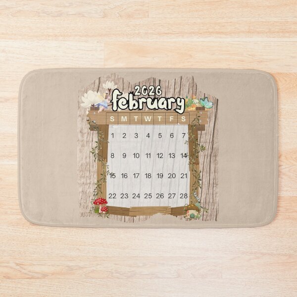 Item preview, February 2026 Monthly Calendar Fairy Garden Design designed and sold by iRenza.
