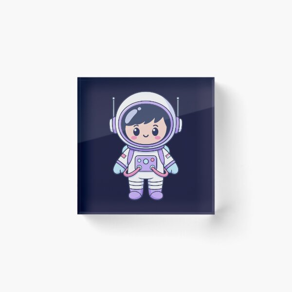 Item preview, Cute Kawaii Astronaut Cartoon Sticker | Space Explorer Chibi Astronaut designed and sold by stylishdzign.
