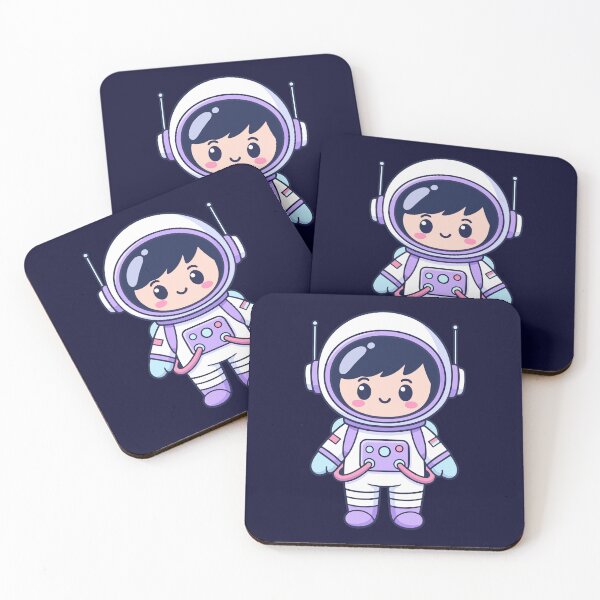 Item preview, Cute Kawaii Astronaut Cartoon Sticker | Space Explorer Chibi Astronaut designed and sold by stylishdzign.