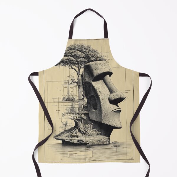 Item preview, Moai Head Architectural Fantasy designed and sold by lautir.