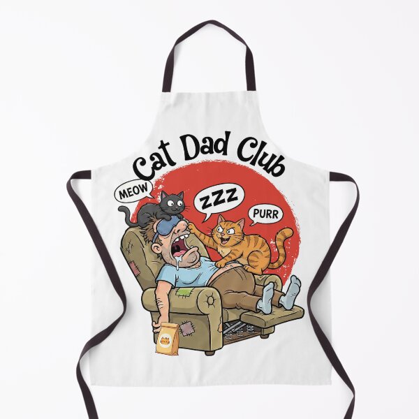 Item preview, Funny Cat Dad Sleeping Recliner Cartoon Nap Humor designed and sold by MTJ-Mushrooms.