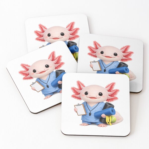Item preview, Funny and cute axolotl physical therapist  designed and sold by Tamm-art.