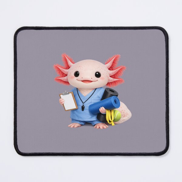 Item preview, Funny and cute axolotl physical therapist  designed and sold by Tamm-art.