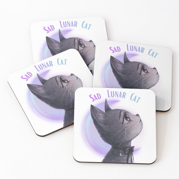 Item preview, Sad Lunar Cat designed and sold by Lavender-Kitty.