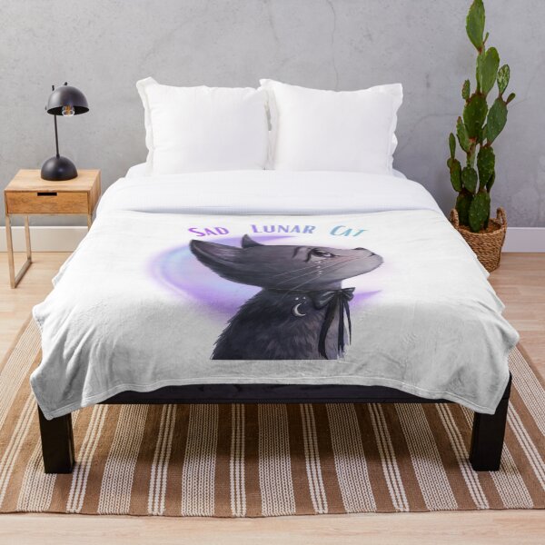 Aperçu de l'œuvre Chat lunaire triste créée et vendue par Lavender-Kitty.