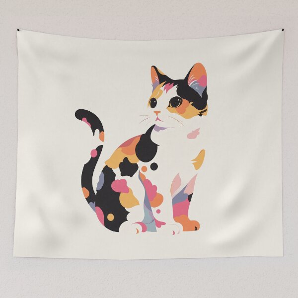 Item preview, Calico Portrait, Cute Calico Cat, For Calico Cat Lovers designed and sold by xiao xuans.