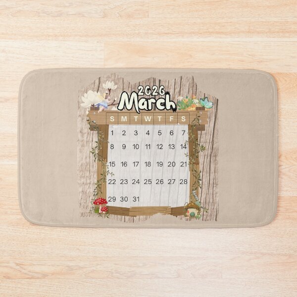 Item preview, March 2026 Monthly Calendar Fairy Garden Design designed and sold by iRenza.