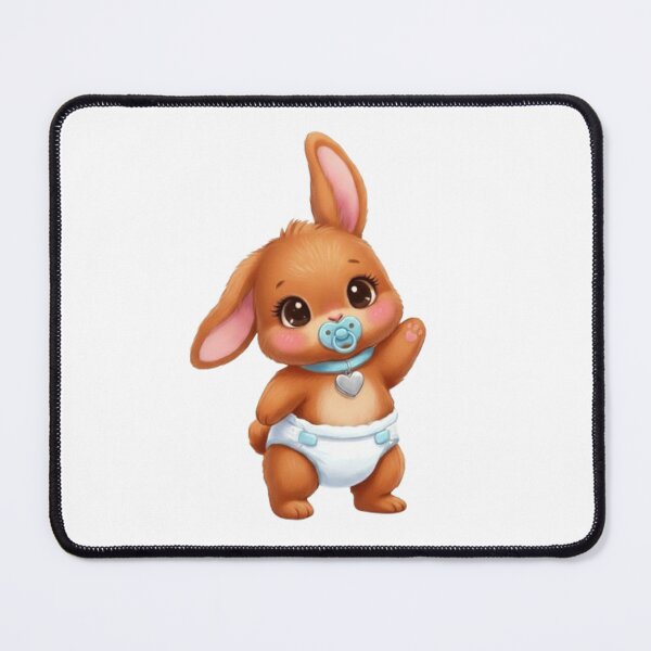 Item preview, Adorable Baby Red Rabbit with Pacifier designed and sold by CHRIST5000.