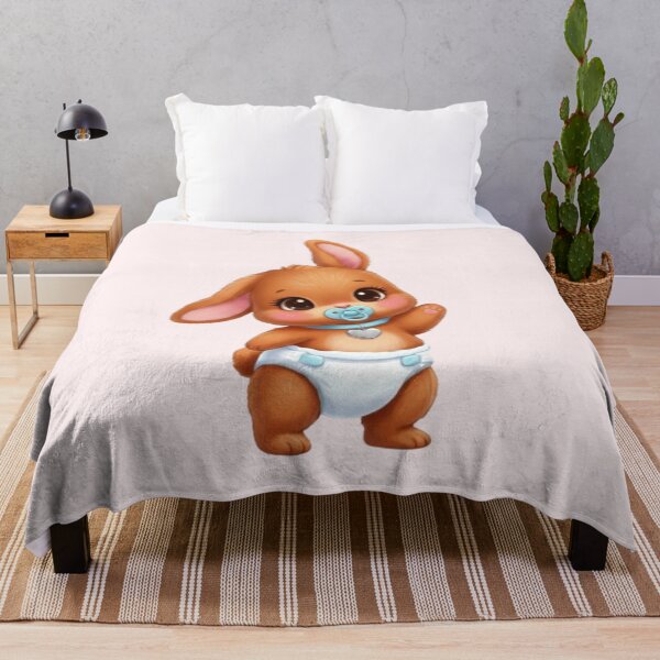 Item preview, Adorable Baby Red Rabbit with Pacifier designed and sold by CHRIST5000.