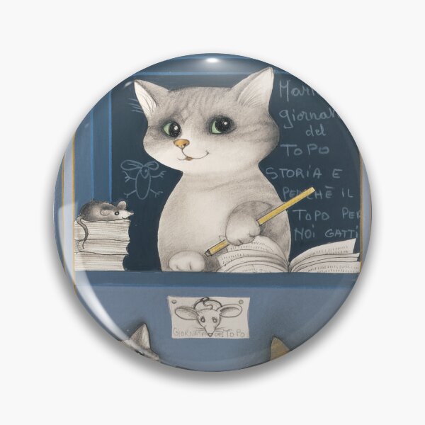 Item preview, The school lesson: Teacher Cat in a class of kitten. For cat lovers designed and sold by gatteria.